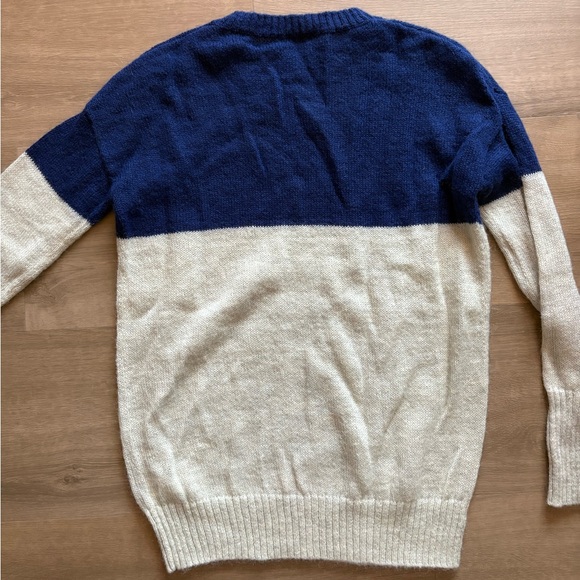 GAP Designed and Crafted Colorblock Mohair Blend Sweater - Picture 2 of 4